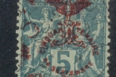 New Caledonia 1903 Navigation & Commerce Jubilee Opt 5c dark green