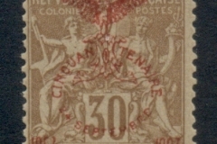 New Caledonia 1903 Navigation & Commerce Jubilee Opt 30c