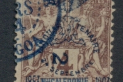 New Caledonia 1903 Navigation & Commerce Jubilee Opt 2c on 4c