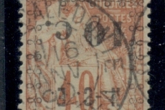 New Caledonia 1891 Navigation & Commerce 10c on 40c surch. INVERTED