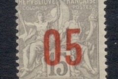 New Caledonia 1912 Navigation & Commerce Surch 5c on 15c