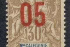 New Caledonia 1912 Navigation & Commerce Surch 5c on 30c