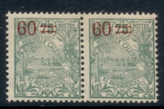 New Caledonia 1924-27 Kagu Surch 60c on 75c pr