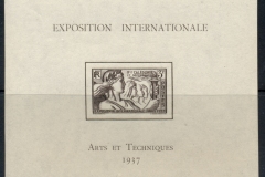 New Caledonia 1937 Colonial Arts Exposition MS