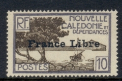 New Caledonia 1941 Pictorial Opt France Libre 10c