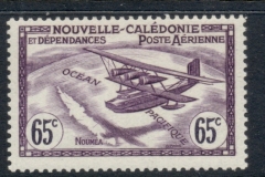 New Caledonia 1942-43 Airmail redrawn 65c