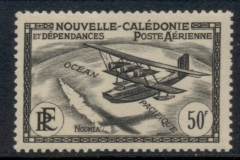 New Caledonia 1942-43 Airmail redrawn 50f