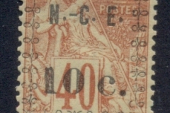 New Caledonia 1891-92 French Colonies Surch 10c on 40c
