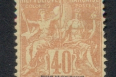 New Caledonia 1892 Navigation & Commerce 40c