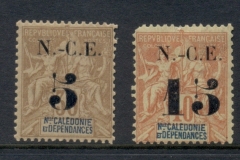 New Caledonia 1902 Navigation & Commerce Surch