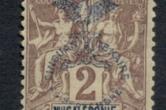 New Caledonia 1903 Navigation & Commerce Opt Jubilee 2c