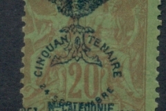 New Caledonia 1903 Navigation & Commerce Opt Jubilee 20c