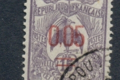 New Caledonia 1922 Kagu Surch 5c on 15c