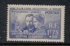 New Caledonia 1938 Pierre & Marie Curie