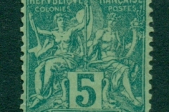 New Caledonia 1892-1904 Navigation & Commerce 5c green