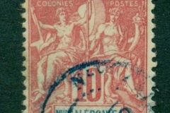 New Caledonia 1892-1904 Navigation & Commerce 10c rose red