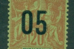 New Caledonia 1912 Navigation & Commerce surch 5c on 20c