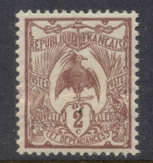 New Caledonia 1905-07 Kagu 2c