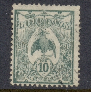 New Caledonia 1905-07 Kagu 10c green