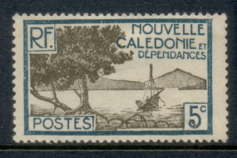 New Caledonia 1928-40 Pictorial, Bay of Paletuviers Point 5c