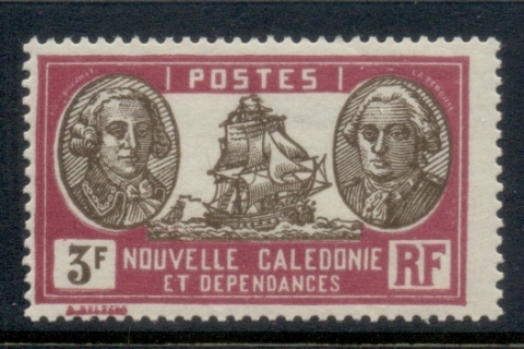 New Caledonia 1928-40 Pictorial, Admiral De Bougainville & Count de la Perouse 3f