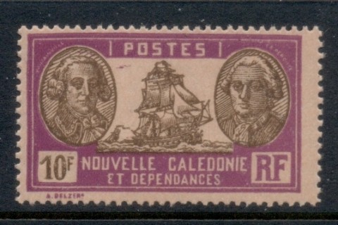 New Caledonia 1928-40 Pictorial, Admiral De Bougainville & Count de la Perouse 10f