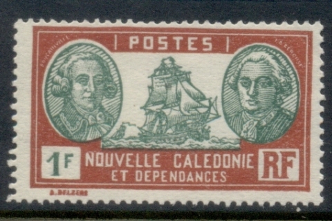 New Caledonia 1928-40 Pictorial, Admiral De Bougainville & Count de la Perouse 1f