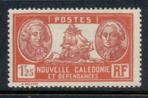 New Caledonia 1928-40 Pictorial, Admiral De Bougainville & Count de la Perouse 1.25f