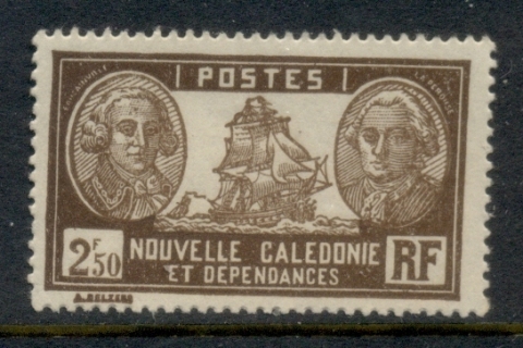 New Caledonia 1928-40 Pictorial, Admiral De Bougainville & Count de la Perouse 2.50f