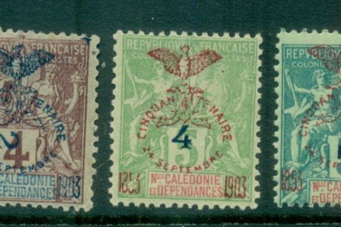 New Caledonia 1892 French Colonies Opt , Surch Asst