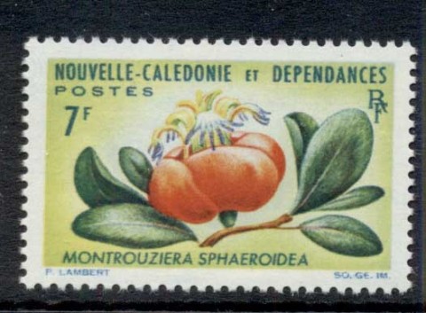 New Caledonia 1964 Flowers 7f