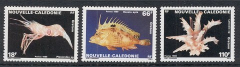 New Caledonia 1989 Marine Life, Fish, Shell