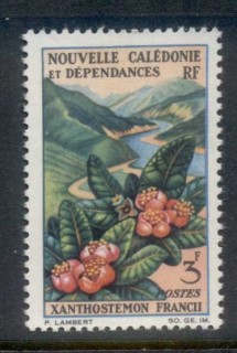 New Caledonia 1964-65 Flowers 3f