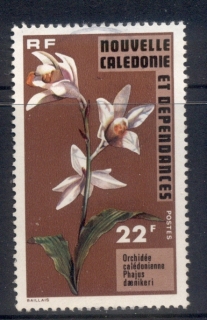 New Caledonia 1977 Flowers, Orchid 22f