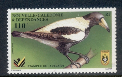 New Caledonia 1986 Stampex, Bird