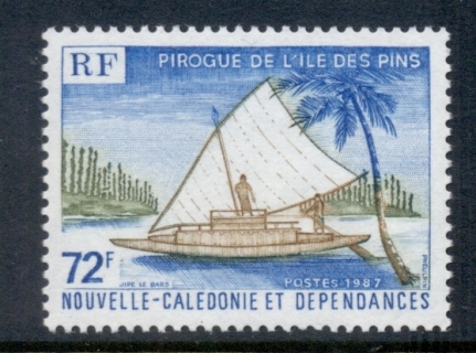 New Caledonia 1987 Pirogues, Canoes 72f