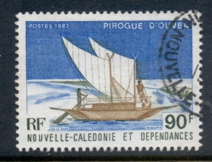 New Caledonia 1987 Pirogues, Canoes 90f