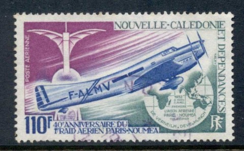 New Caledonia 1972 Paris-Noumea Flight