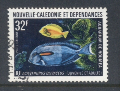 New Caledonia 1973 Noumea Aquarium 32f