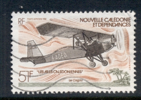 New Caledonia 1982 Airplane 51f