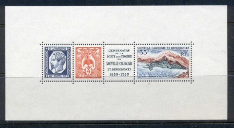 New Caledonia 1960 Centenary of Postal Service MS