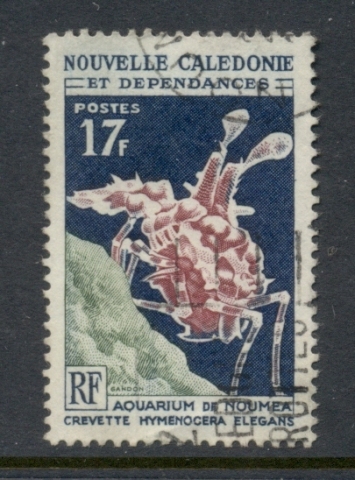 New Caledonia 1964-65 Noumea Aquarium 17f Shrimp