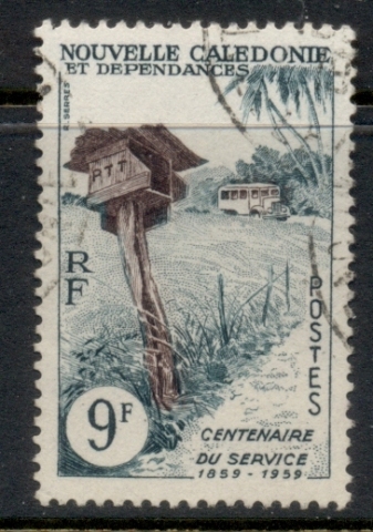 New Caledonia 1960 Wayside Mailbox 9f