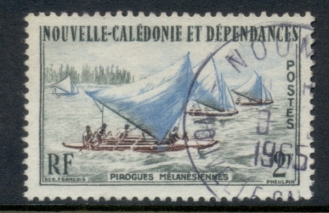 New Caledonia 1962 Sailing Canoes 2f