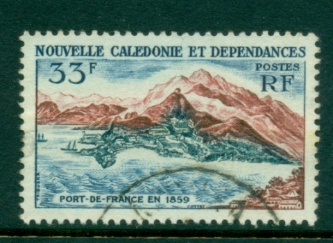 New Caledonia 1960 centenary of Postal Service 33f