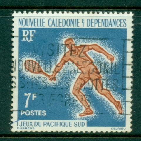 New Caledonia 1963 South pacific Games 7f tennis