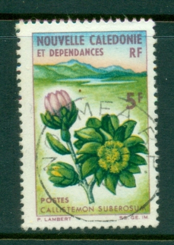 New Caledonia 1964-65 Flowers 5f