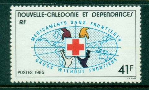 New Caledonia 1985 Red Cross, Medicine Without Borders