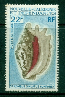 New Caledonia 1970 Seashells 22f