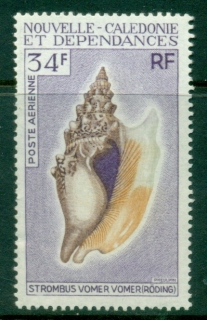 New Caledonia 1970 Seashells 34f